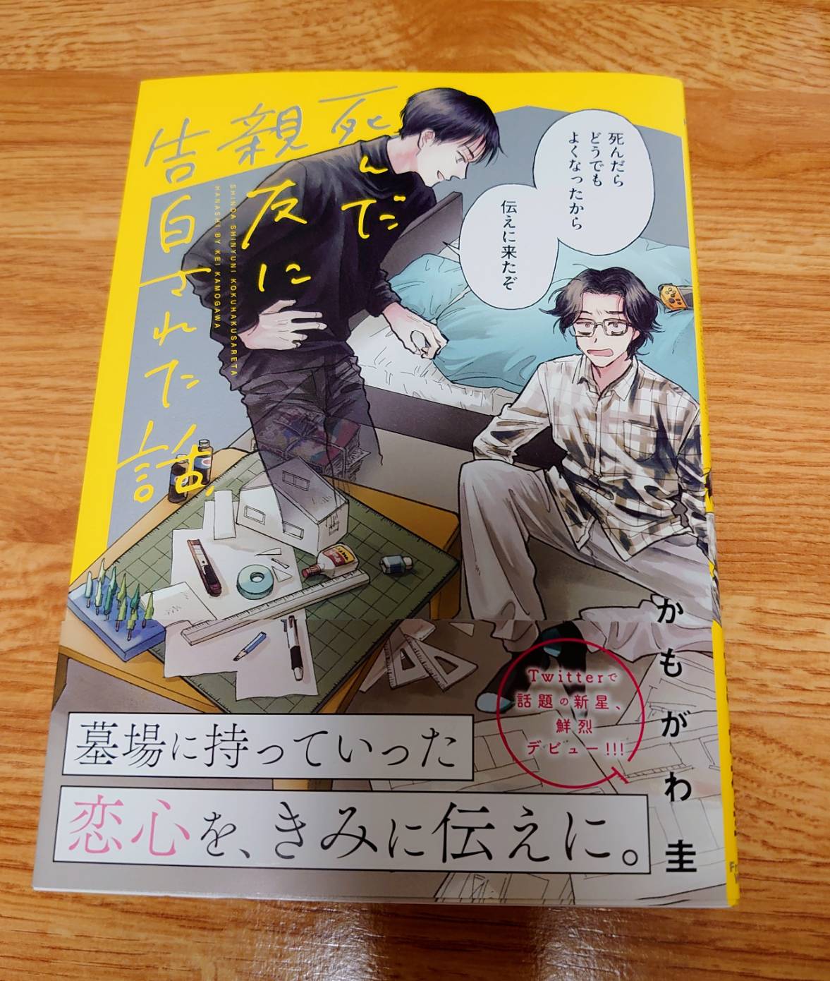 かもがわ圭デビュー作『死んだ親友に告白された話』が正直連載して